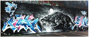 Mural By Dank, Noir — Dan Kitchener