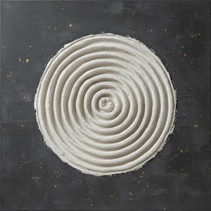 Primordial Echoes: An Alabaster Core Radiating Through A Sea Of Gilded Shadows — David Moreau