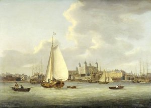 The Tower Of London From The River — Samuel Scott