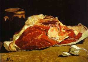 Still Life; Piece Of Beef — Claude Monet