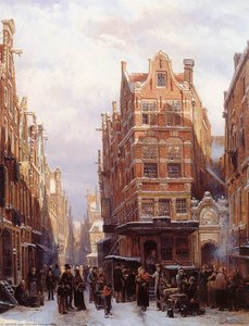 The Jewish Quarter In Amsterdam — Cornelis Springer