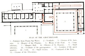 Plan Des Erdgeschosses Im Convento Di San Marco — Fra Angelico