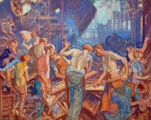 Industry (study For The Panels Designed For The Ss 'queen Mary') — Frank Brangwyn