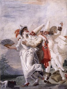 Pulcinella In Love — Giovanni Domenico Tiepolo