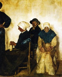 The Family Of Jean The Lame, Peasants From Plougasnou, Finistere — Jean-françois Raffaelli