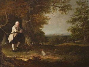 John Carbonell (1760–1837), In The Grounds Of His House At Windsor — Johann Zoffany
