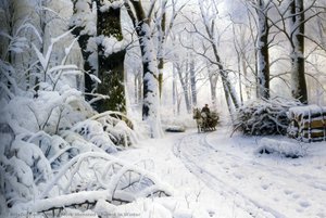 Forest In Winter — Peder Mørk Mønsted