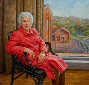 Priscilla Payne Hurd (payne Gallery In Background) — Edgar Jerins