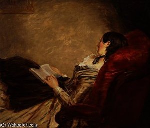 Sketch Of The Artist's Wife Asleep In A Chair — William Powell Frith