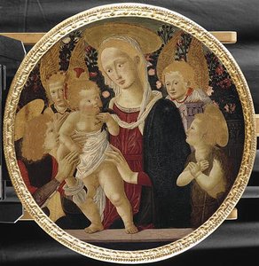 La Vierge Et L'enfant (avec Un Jeune Saint, Le Petit Saint Jean Baptiste Et Deux Anges) — Pseudo Pier Francesco Fiorentino