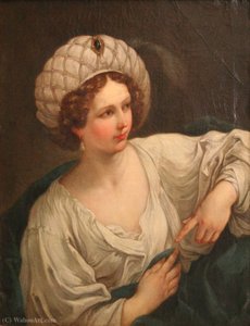 Young Woman In Sibylle. — Charles-joseph Natoire