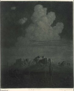 Superstition Mountain, Apache Trail, Arizona, Right — George Elbert Burr