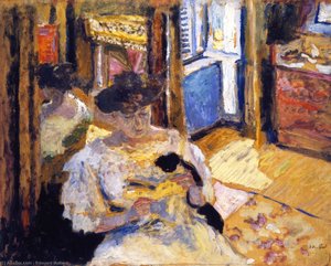 Woman Seated On A Sofa (also Known As The Dressing-room, Madame Hessel Reading At Amfréville) — Žanas Edvaras Vijaras