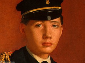Achille De Gas Nell'uniforme Di Un Cadetto — Hilaire-germain-edgar Degas