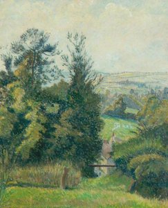 Above The Village, Hewood — Lucien Pissarro