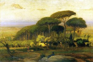 Pine Grove Of The Barberini Villa — George Inness
