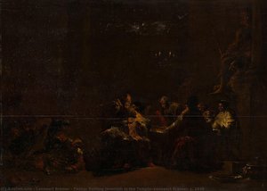 Pashur Smiting Jeremiah In The Temple, Leonaert Bramer, C. 1648 — レオナールト・ブラメール