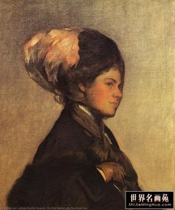 The Pink Feather (aka The Brown Veil) — Joseph Rodefer Decamp
