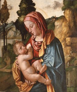 Stillende Madonna — Lorenzo Lotto