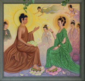 Teaching His Mother The Dharma — Fo Guang Shan Buddha Museum