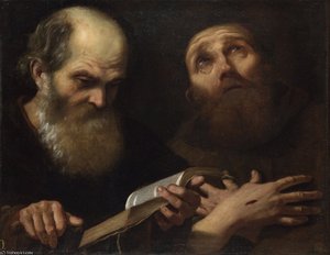 Saints Anthony Abbot And Francis Of Assisi — Andrea Sacchi