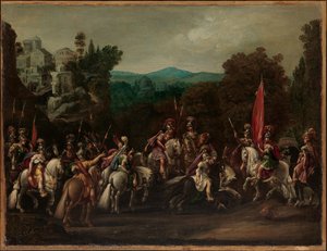 Departure Of The Amazons — Claude Deruet