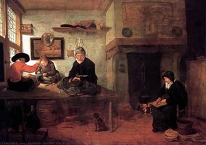 Interior Of A Tailor's Shop — Quiringh Gerritsz. Van Brekelenkam