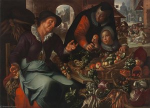The Fruit And Vegetable Seller — Joachim Anthonisz Wtewael