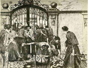 Revolt (by The Gates Of A Park) — Käthe Kollwitz