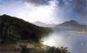 View On The Hudson — John Frederick Kensett