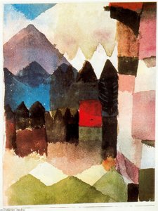 Foehn Dans Le Jardin De Marc — Paul Klee