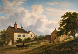 Old Farmstead In Trentham Road — Henry Lark I Pratt