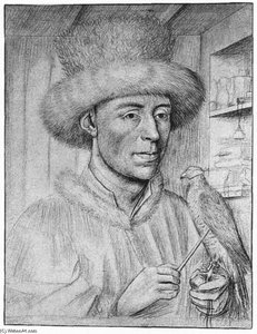 Portrait Of A Man With A Falcon — Petrus Christus