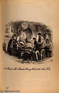 I Find Mr Barkis Going Out With The Tide — Hablot Knight Browne
