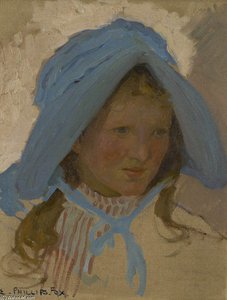 The Blue Bonnet — Emanuel Phillips Fox