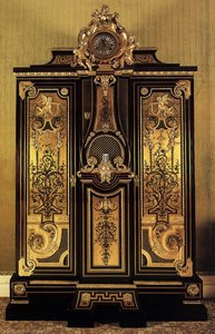 Wardrobe And Clock — André-charles Boulle