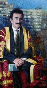 Lord Robert Winston (b.1940), Chancellor Of Sheffield Hallam University From 2001 (triptych, Centre Panel) — Tom Wood