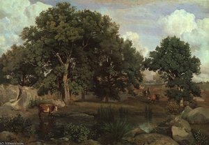 Forest Of Fontainebleau, Oil On Canvas, Museum O — Jean-baptiste-camille Corot