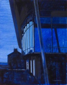 Pool Building By Night — Colin David Tidbury