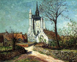 The Village And Chapel Of Sainte-avoye (morbihan) — Maxime Emile Louis Maufra