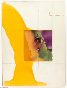 Sans Titre (scarabée Rouge Et Noir Sur Feuille Verte) — Joseph Cornell