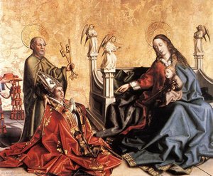 Presentation Of Cardinal De Mies To The Virgin — Konrad Witz