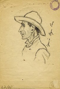 Drawing Of Ignacio Hoyos Pérez — Miguel De Unamuno