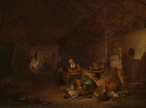 Interior Of A Barn, Egbert Lievensz. Van Der Poel, 1646 — Egbert Van Der Poel