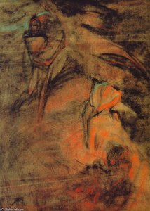 Two Figures — Alphonse Mucha