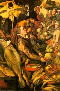 Market Scene, Undated, Oil On Wood, Wallraf-richartz — Pieter Aertsen