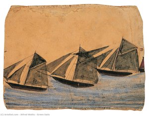 Green Sails — Alfred Wallis