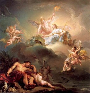 The Goddess Juno In The House Of Dreams — Luis López Y Piquer