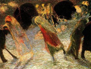 Salida Del Teatro — Carlo Carrà