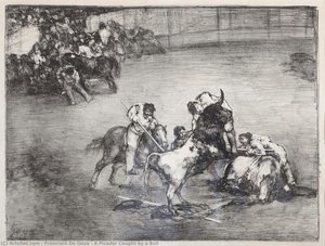 Il Picador Catturato Dal Toro — Francisco José De Goya Y Lucientes